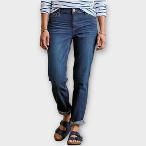 Kut From the Kloth Catherine Mid Rise Boyfriend Jeans 16 dark wash relaxed fit